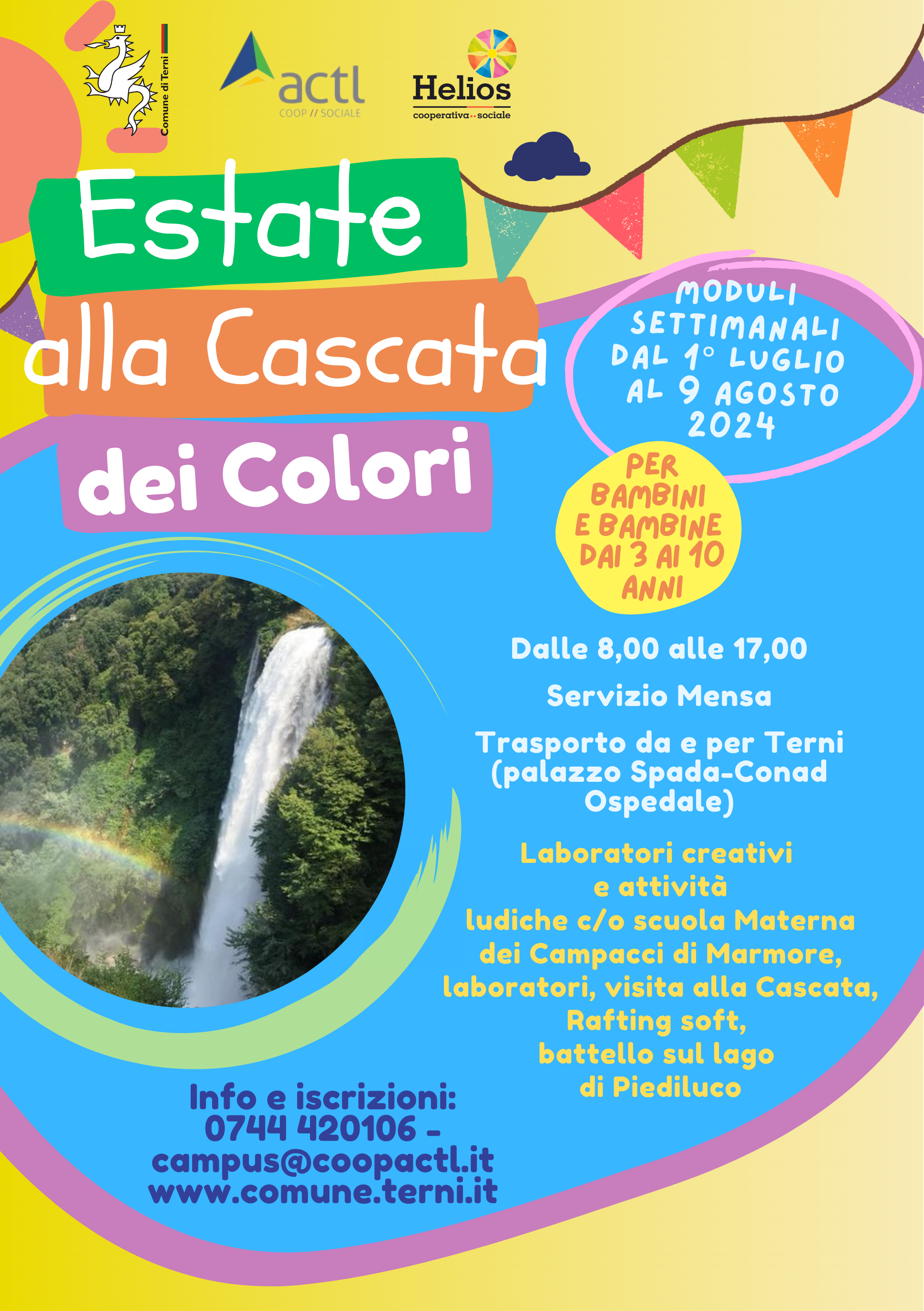 Attività Estive 2024 - Estate alla Cascata dei Colori